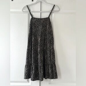 Old Navy black and tan patterned baby doll style dress - size small